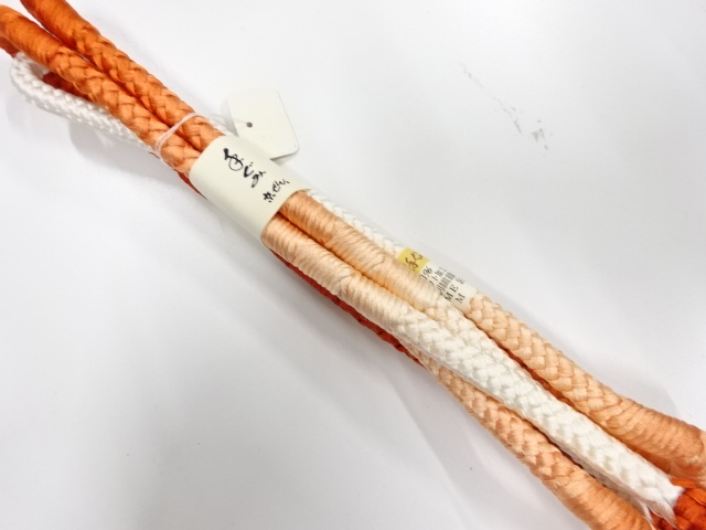 未使用品　正絹　手組帯締め